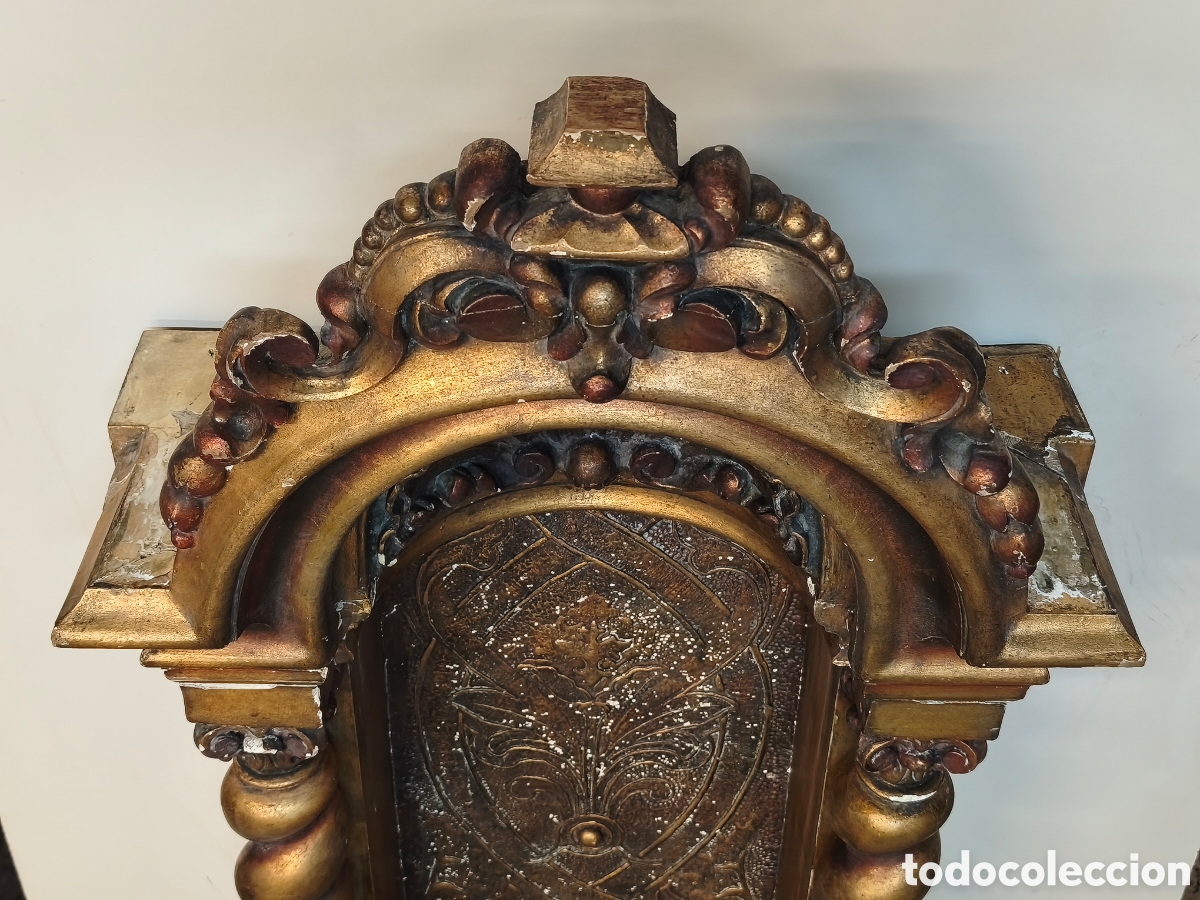 Antig&uuml;edades: Gran Hornacina Capilla Altar Retablo - Foto 12