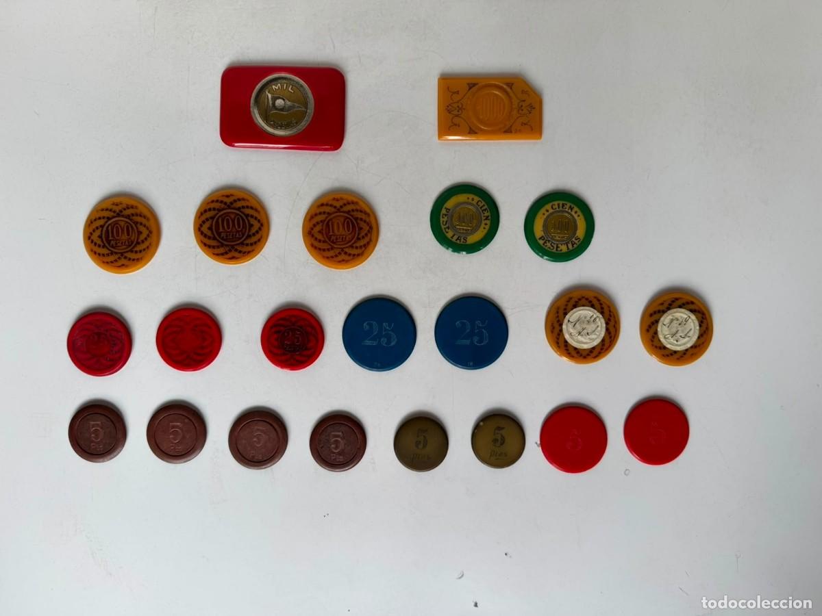 Antig&uuml;edades: Fichas casino pesetas vintage