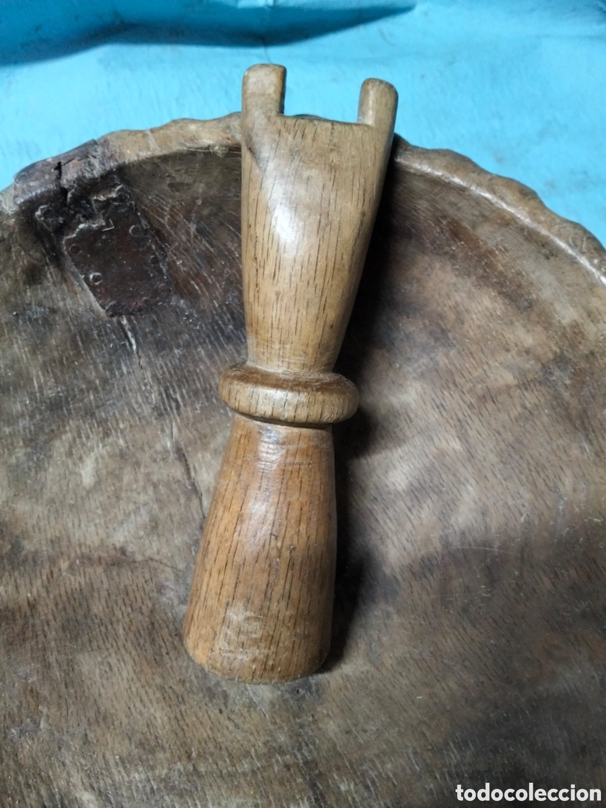 Antig&uuml;edades: ANTIGUO CUENCO MADERA - Foto 2
