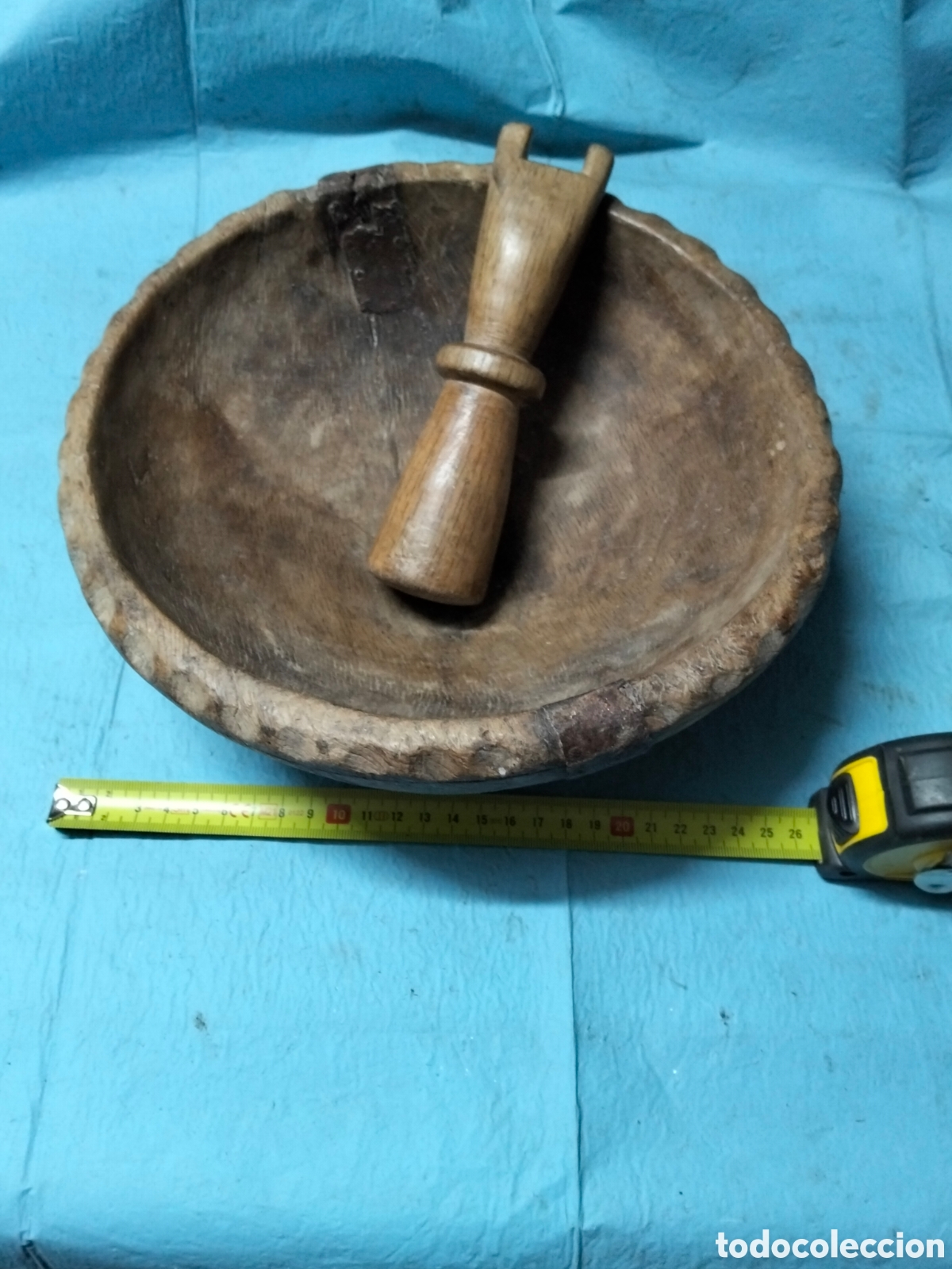 Antig&uuml;edades: ANTIGUO CUENCO MADERA - Foto 1
