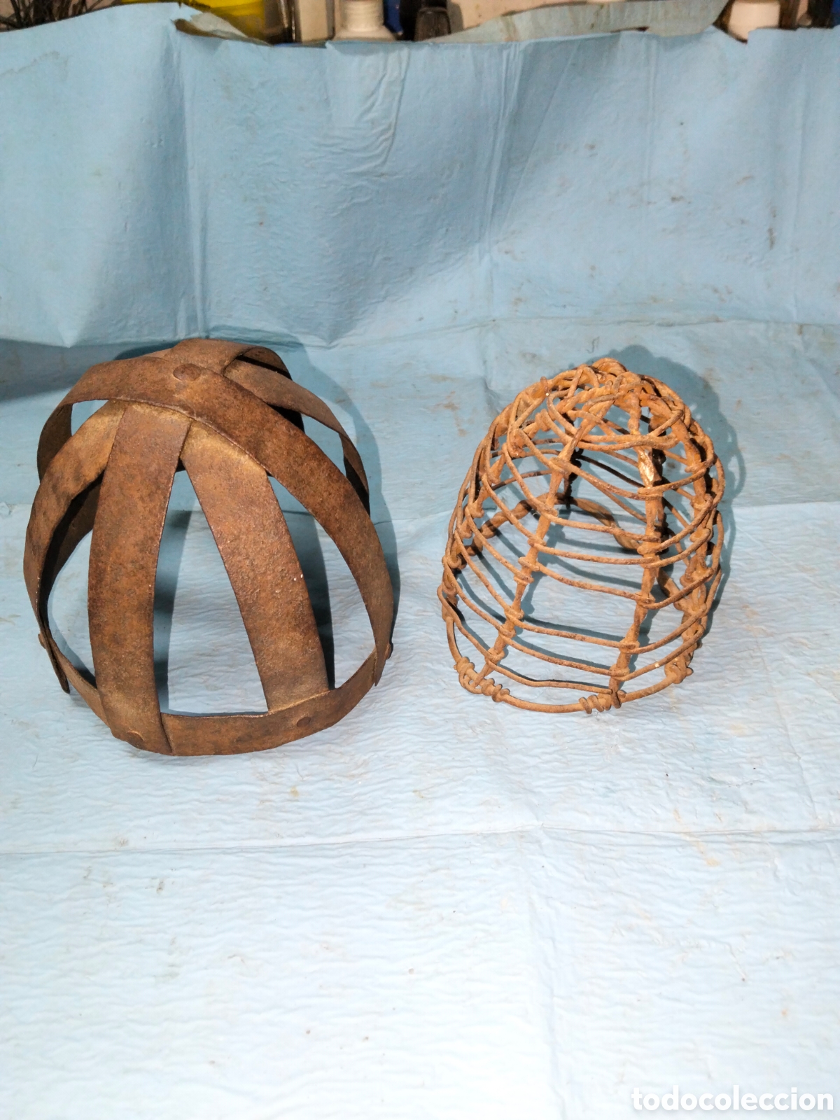 Antiquit&eacute;s: ANTIGUOS BOZALES DE CHAPA Y ALAMBRE