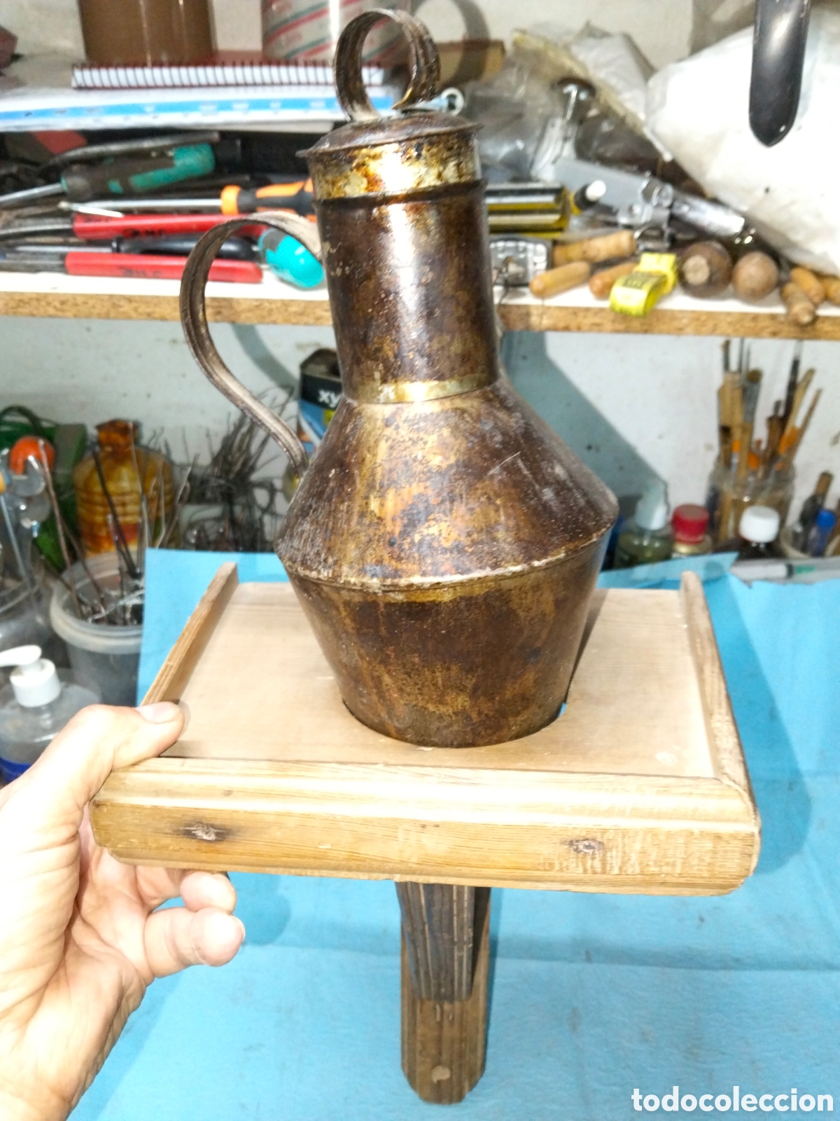 Antig&uuml;edades: ANTIGUO EXPOSITOR Y CANTARO - Foto 5