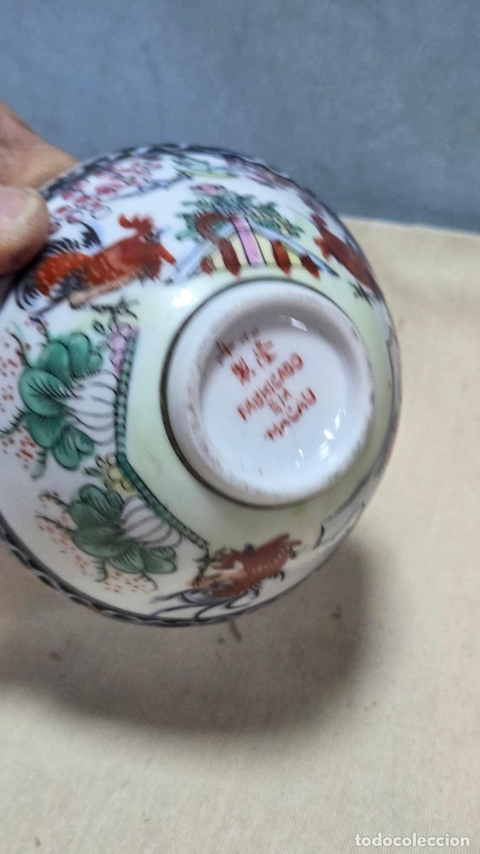 Antig&uuml;edades: cuenco de porcelana oriental macao - Foto 3