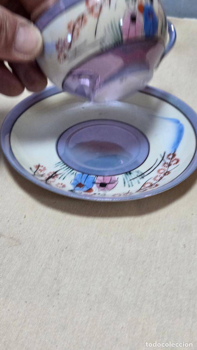 Antig&uuml;edades: taza y plato oriental - Foto 3