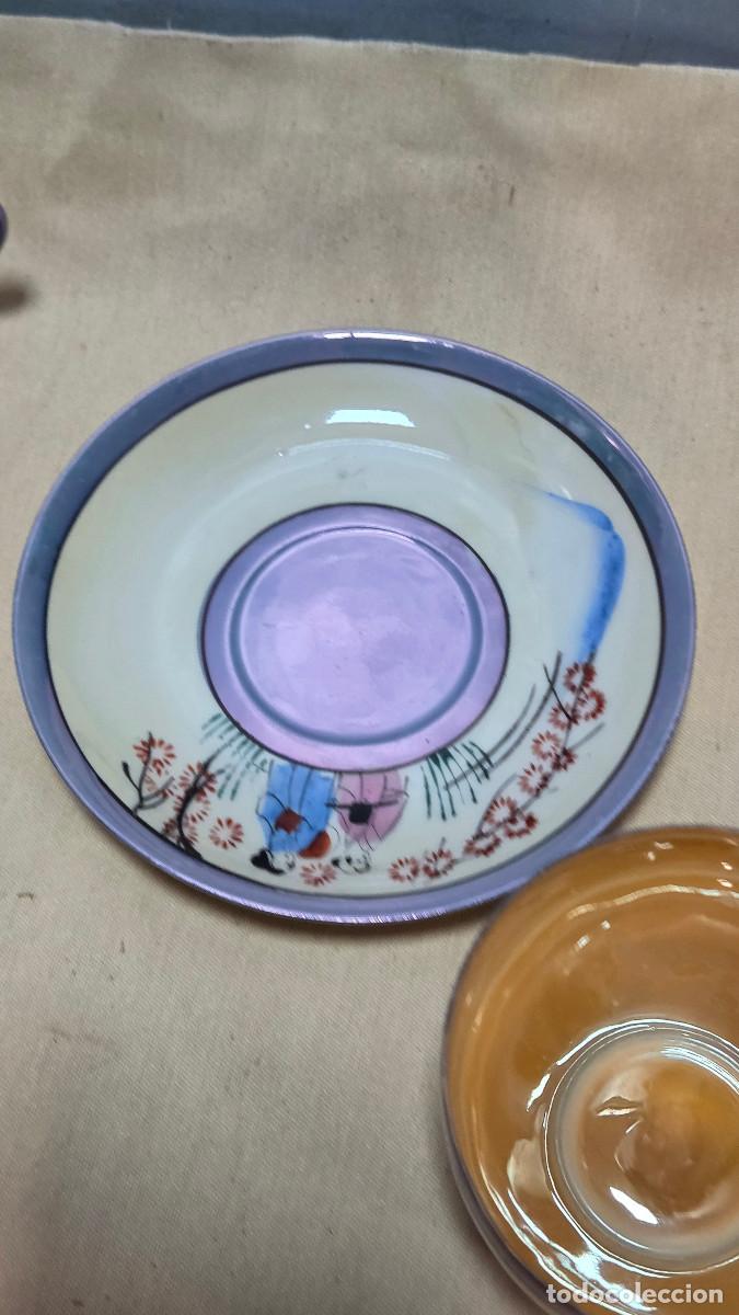 Antig&uuml;edades: taza y plato oriental - Foto 4