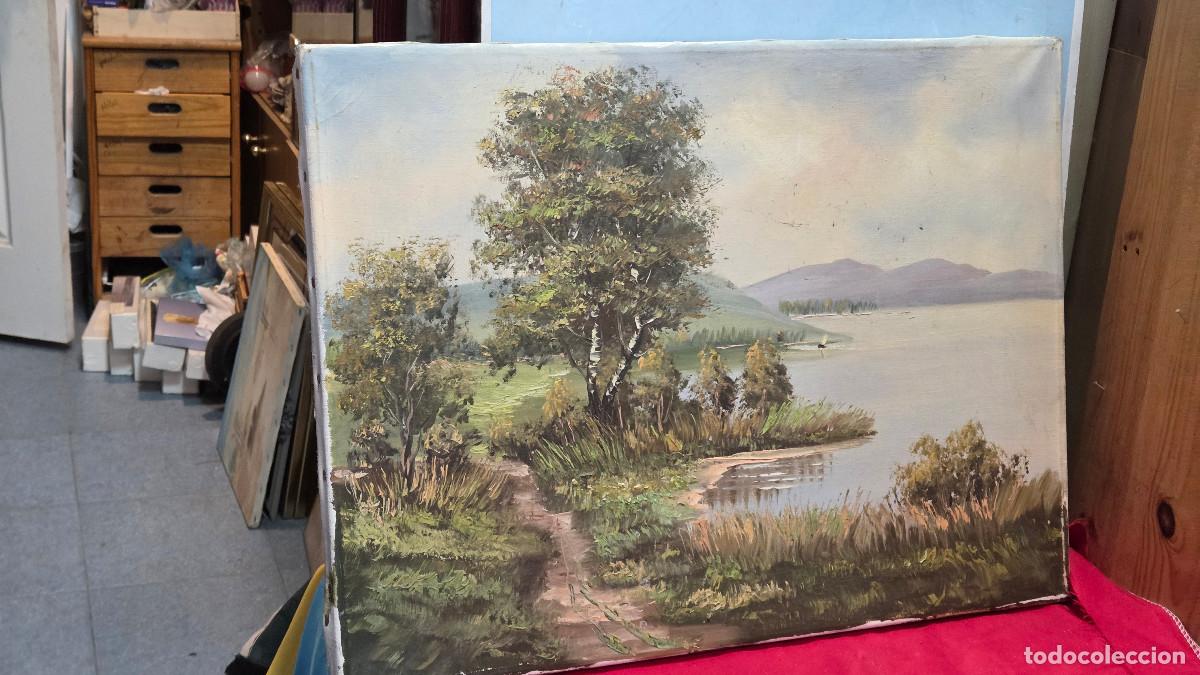 Antig&uuml;edades: lienzo antiguo pintura - Foto 2