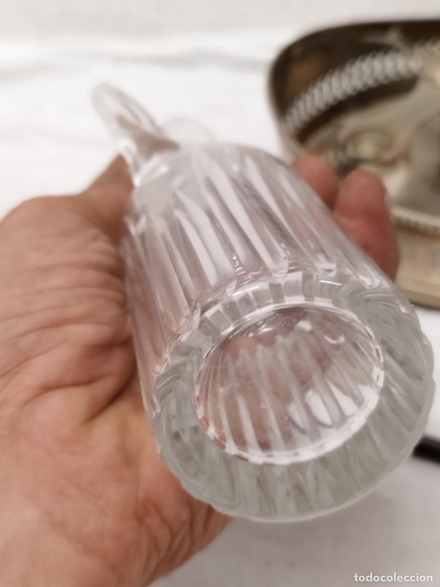 Antig&uuml;edades: Antigua vinagrera y aceitera. Con marcaje a identificar. - Foto 7
