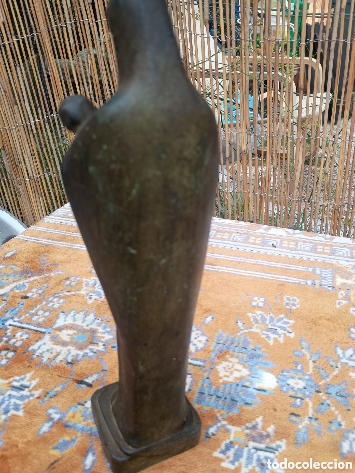 Antig&uuml;edades: Peque&ntilde;a virgen patina bronce - Foto 4