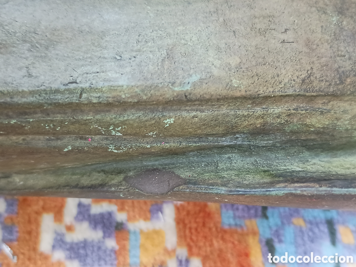 Antig&uuml;edades: Peque&ntilde;a virgen patina bronce - Foto 8