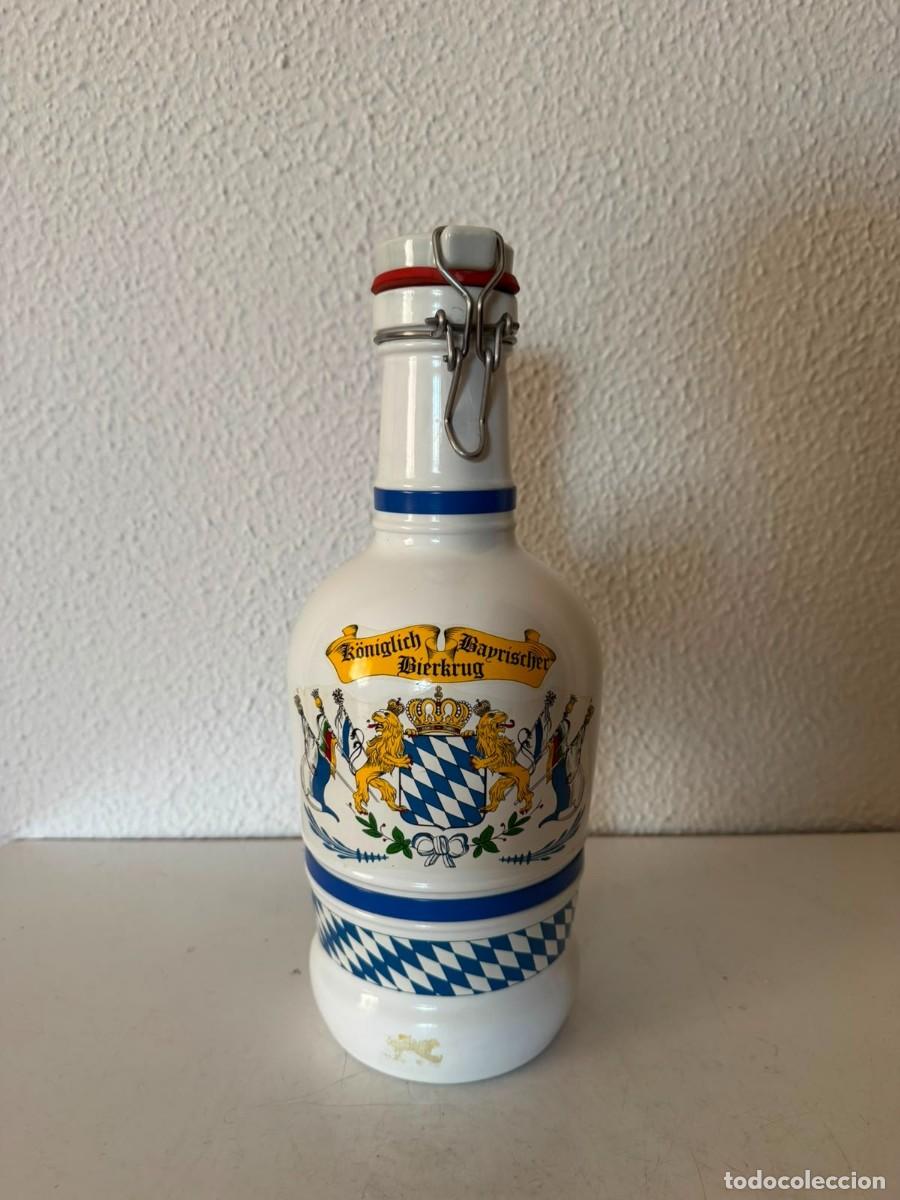Antig&uuml;edades: Botell&oacute;n Cerveza K&ouml;niglich Bayrischer Bierkrug 2L Cer&aacute;mica.
