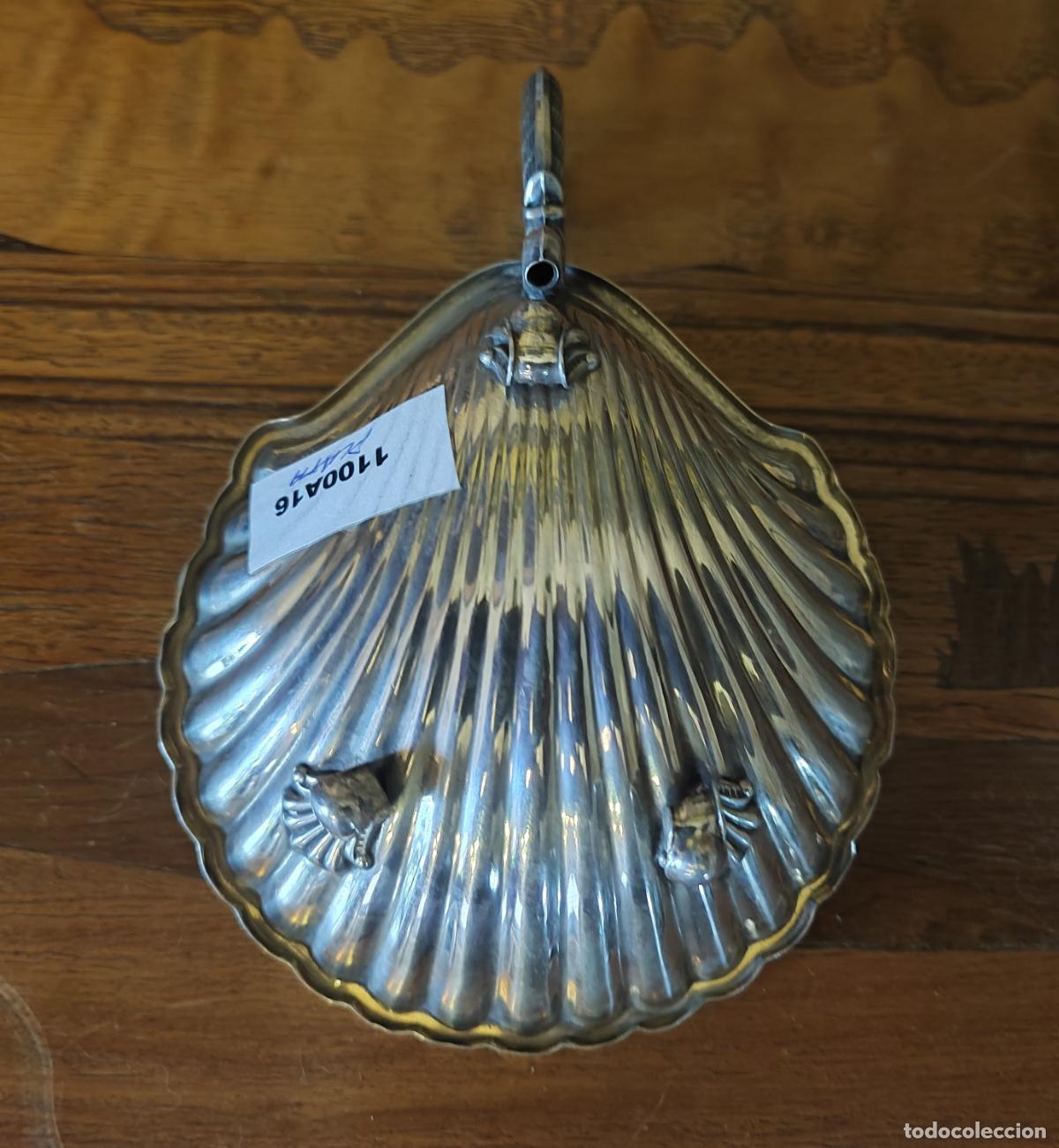 Antig&uuml;edades: BENDITERA DE PLATA CONTRASTADA Y FIRMA - Foto 2