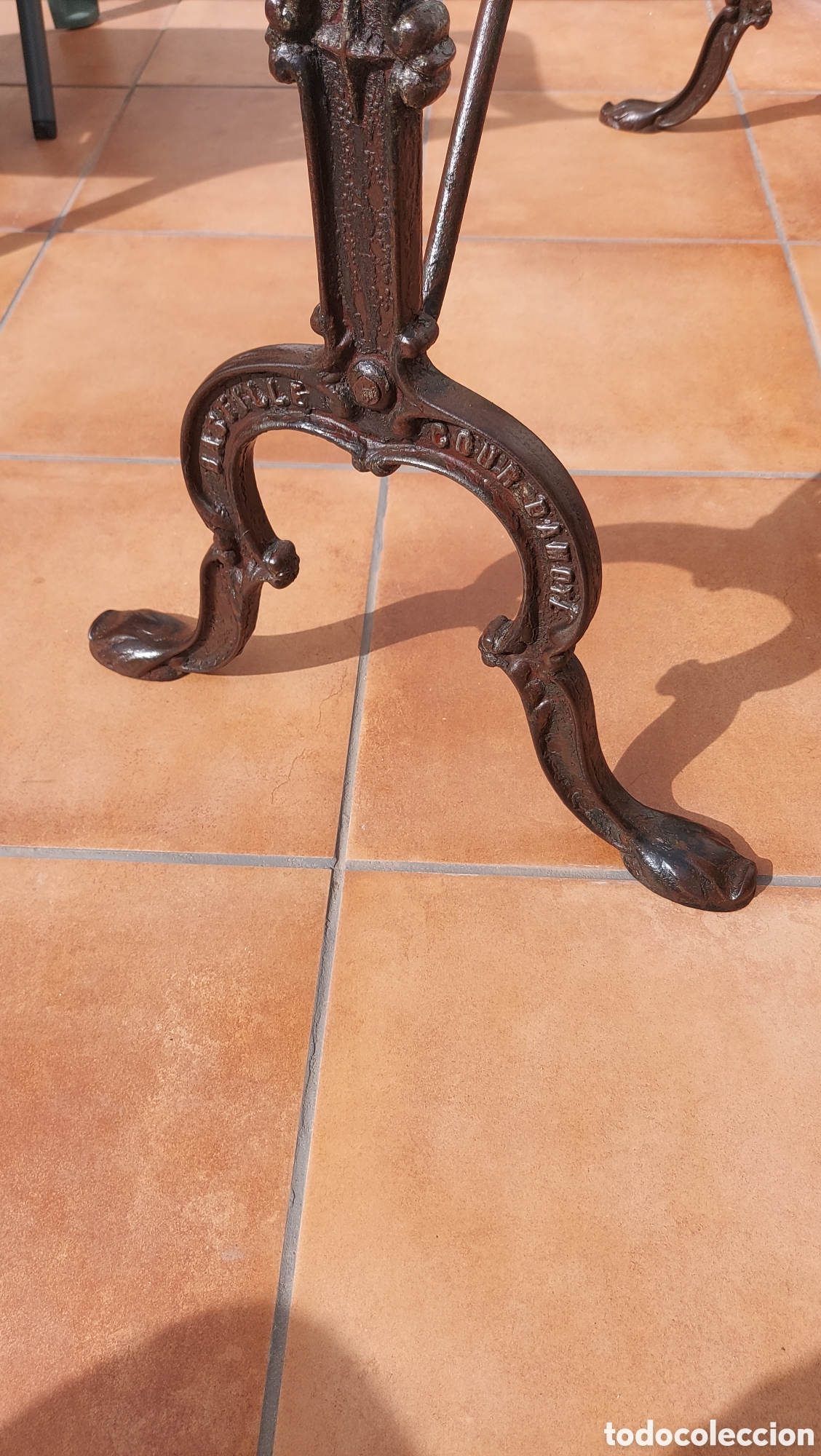 Antig&uuml;edades: Mesa de bistr&oacute; francesa circa 1900-1920 - Foto 16