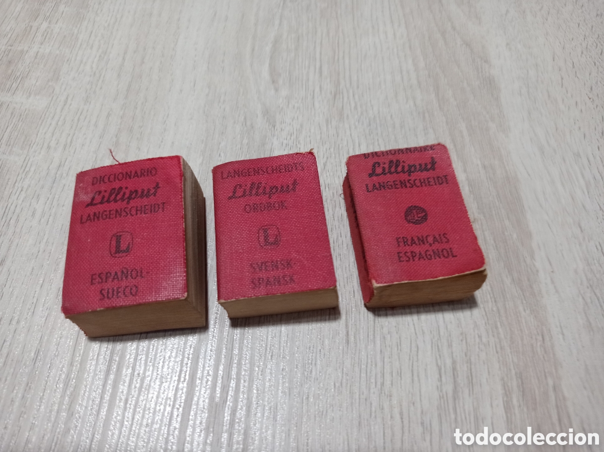 Antig&uuml;edades: Mini diccionarios vintage 1960