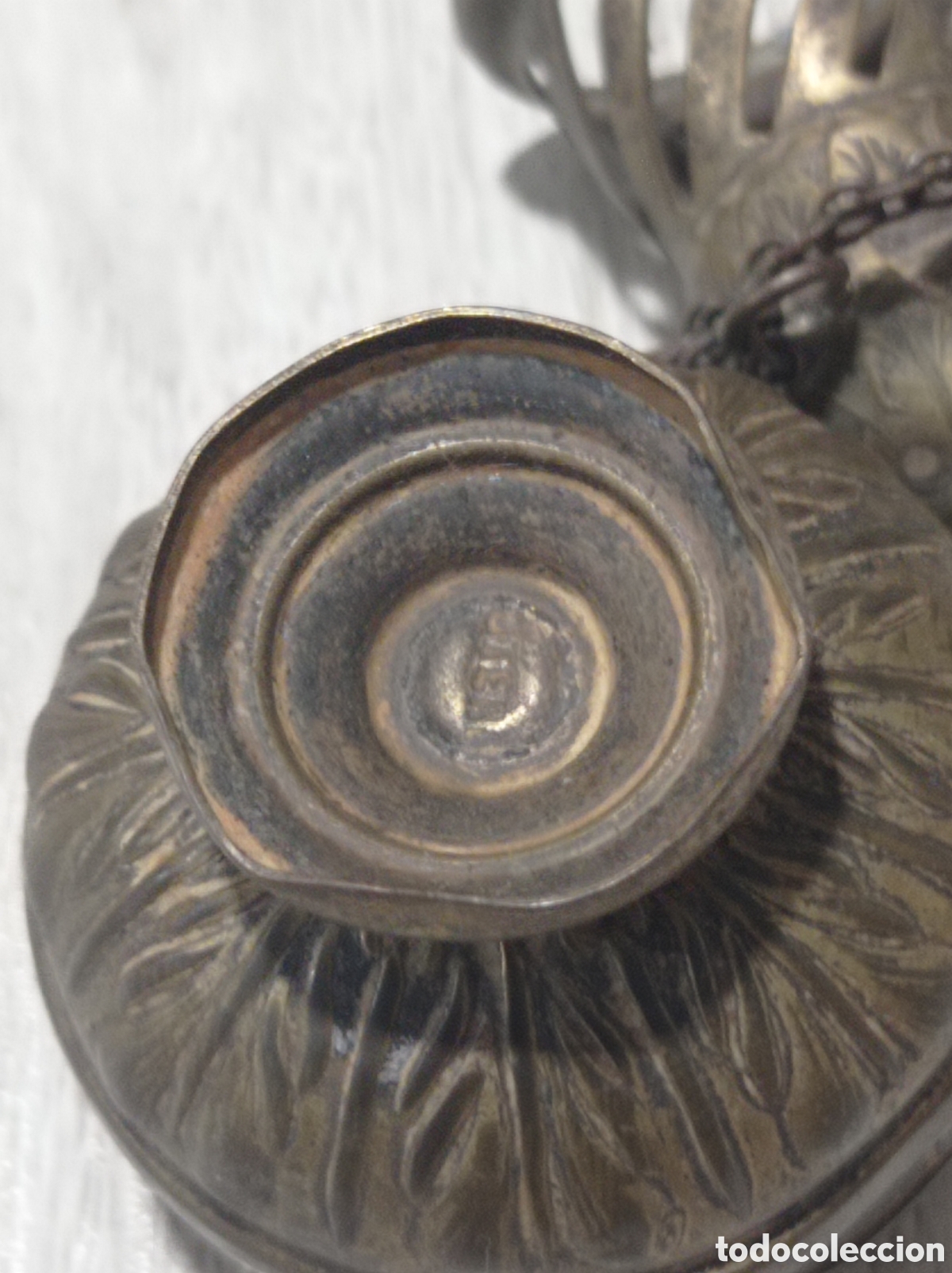 Antig&uuml;edades: Peque&ntilde;o botafumeiro de bronce - Foto 6