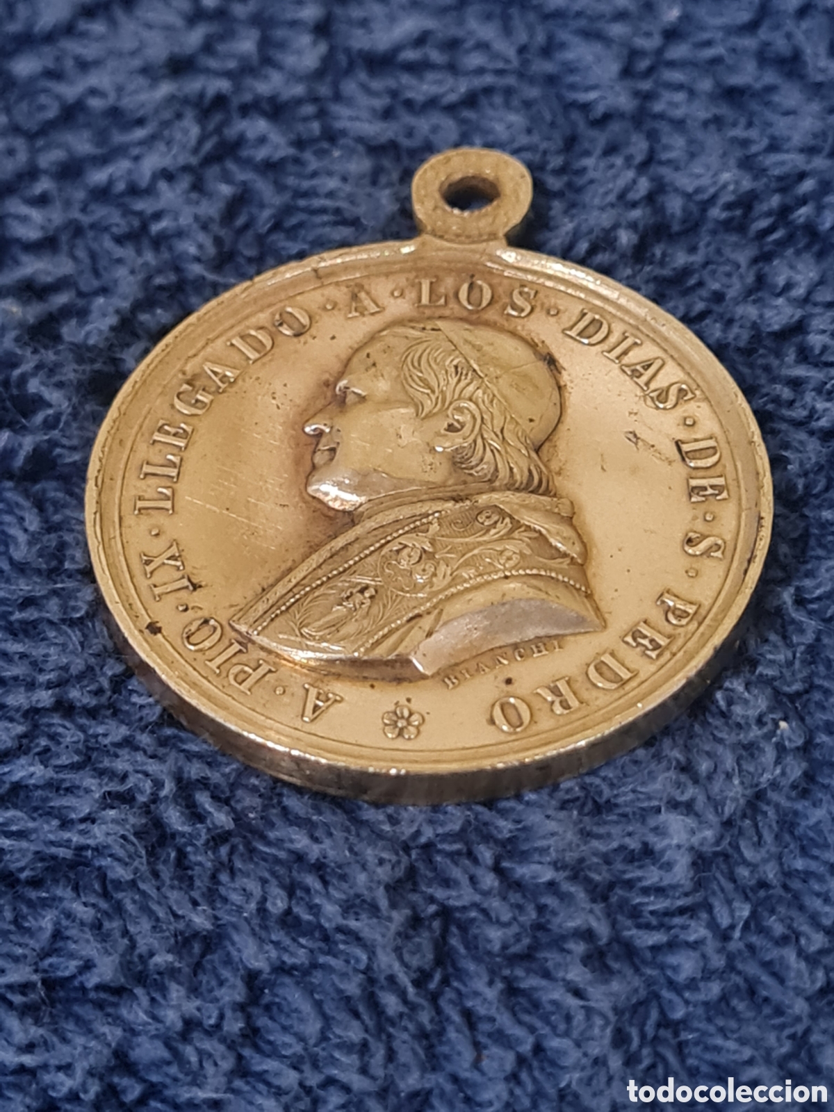 Antig&uuml;edades: Antigua medalla PIO IX 1871 Bianchi