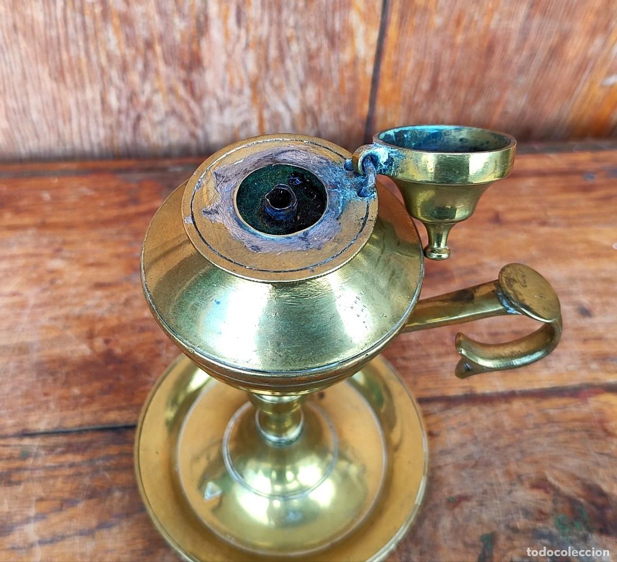 Antig&uuml;edades: Capuchina de aceite en bronce b - Foto 2