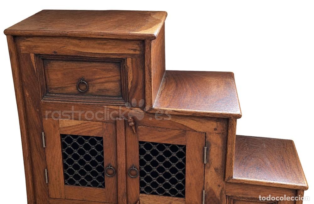 Antig&uuml;edades: Mueble escalera colonial r&uacute;stico de M&eacute;xico - Foto 6