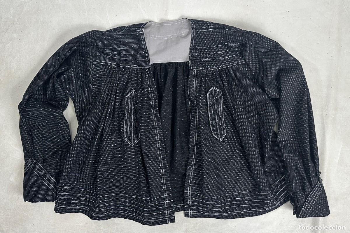 Antig&uuml;edades: Blusa de hombre, percal negro - Foto 1