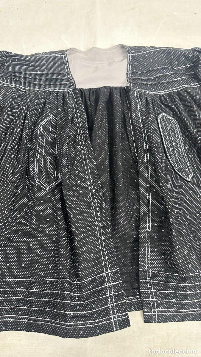Antig&uuml;edades: Blusa de hombre, percal negro - Foto 4