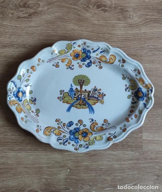 Antig&uuml;edades: Bandeja cer&aacute;mica Talavera Ruiz de Luna