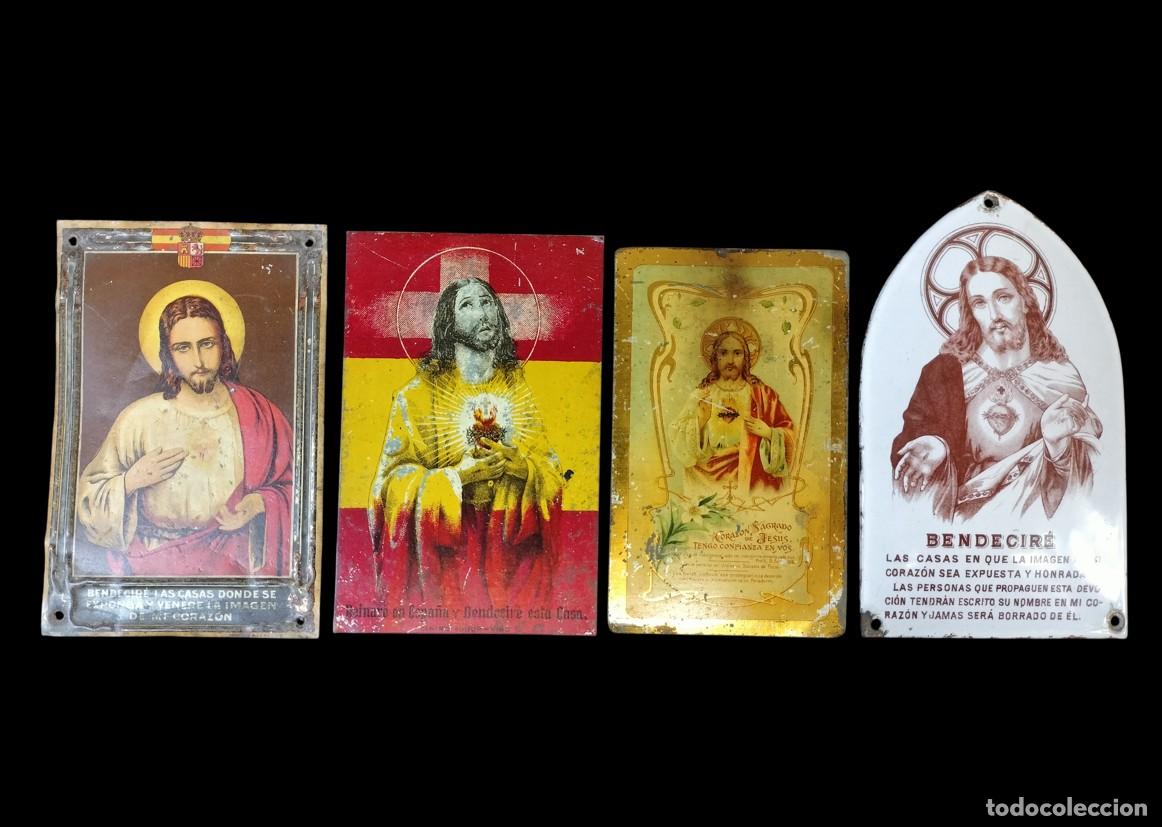Antig&uuml;edades: COLECCI&Oacute;N DE PLACAS DEVOCIONALES DE PUERTA. GRABADO FOTOMEC&Aacute;NICO SOBRE CHAPA. ESPA&Ntilde;A. XIX-XX