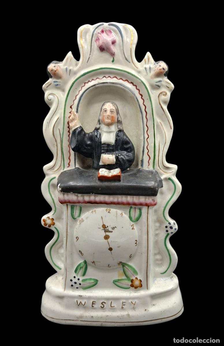 Antig&uuml;edades: FIGURA DE PORCELANA INGLESA STAFORDDSHIRE DEL METODISTA JOHN WESLEY