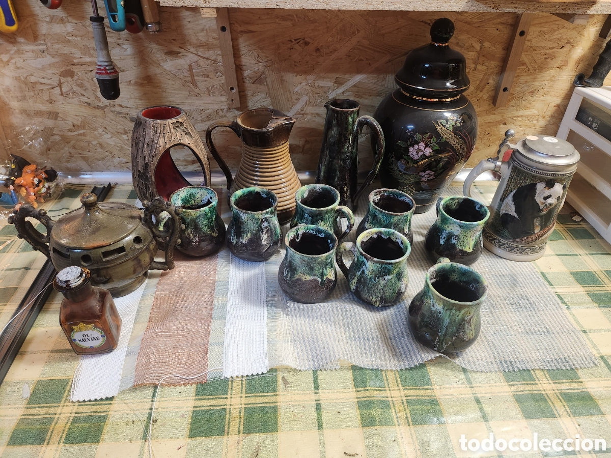 Antig&uuml;edades: Lote cer&aacute;mica y porcelana