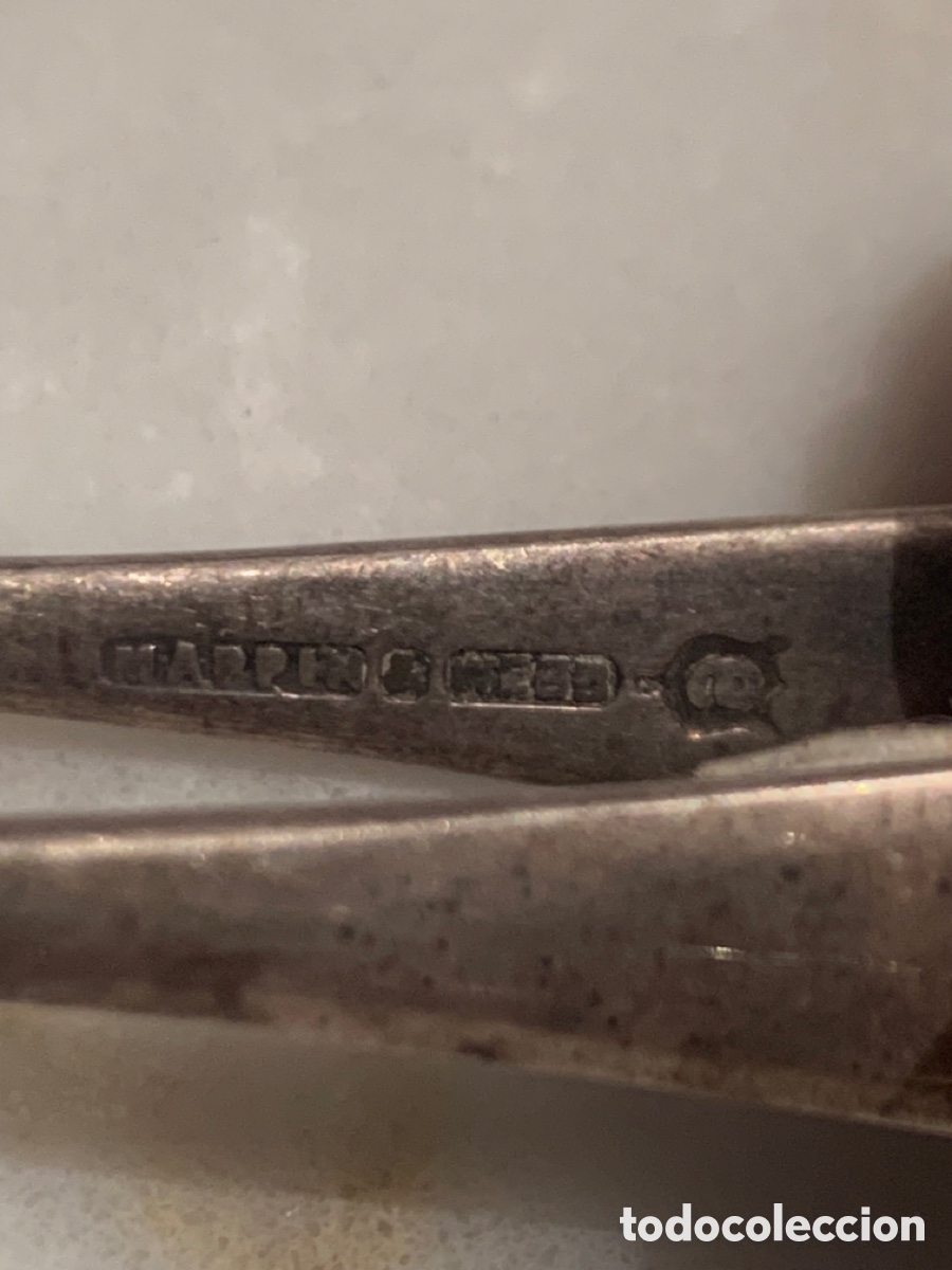 Antig&uuml;edades: Pinzas para plateadas para azucar - Foto 3
