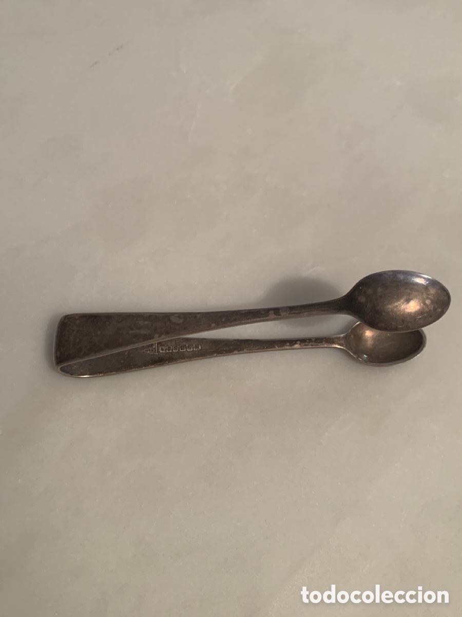 Antig&uuml;edades: Pinzas para plateadas para azucar