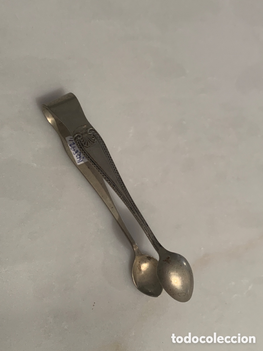 Antig&uuml;edades: Pinzas EPNS para azucar - Foto 1