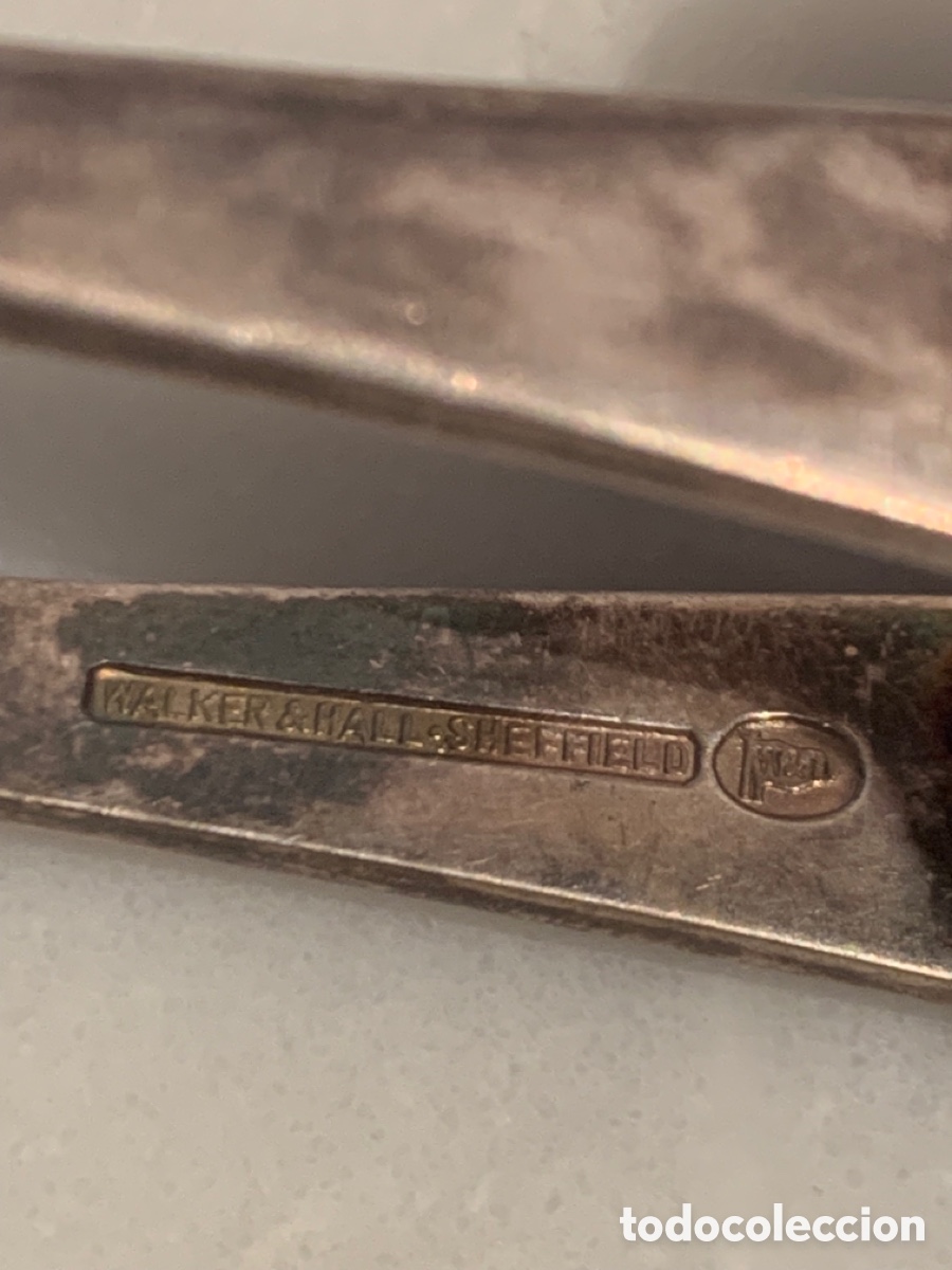 Antig&uuml;edades: Pinzas para azucar plateadas - Foto 4