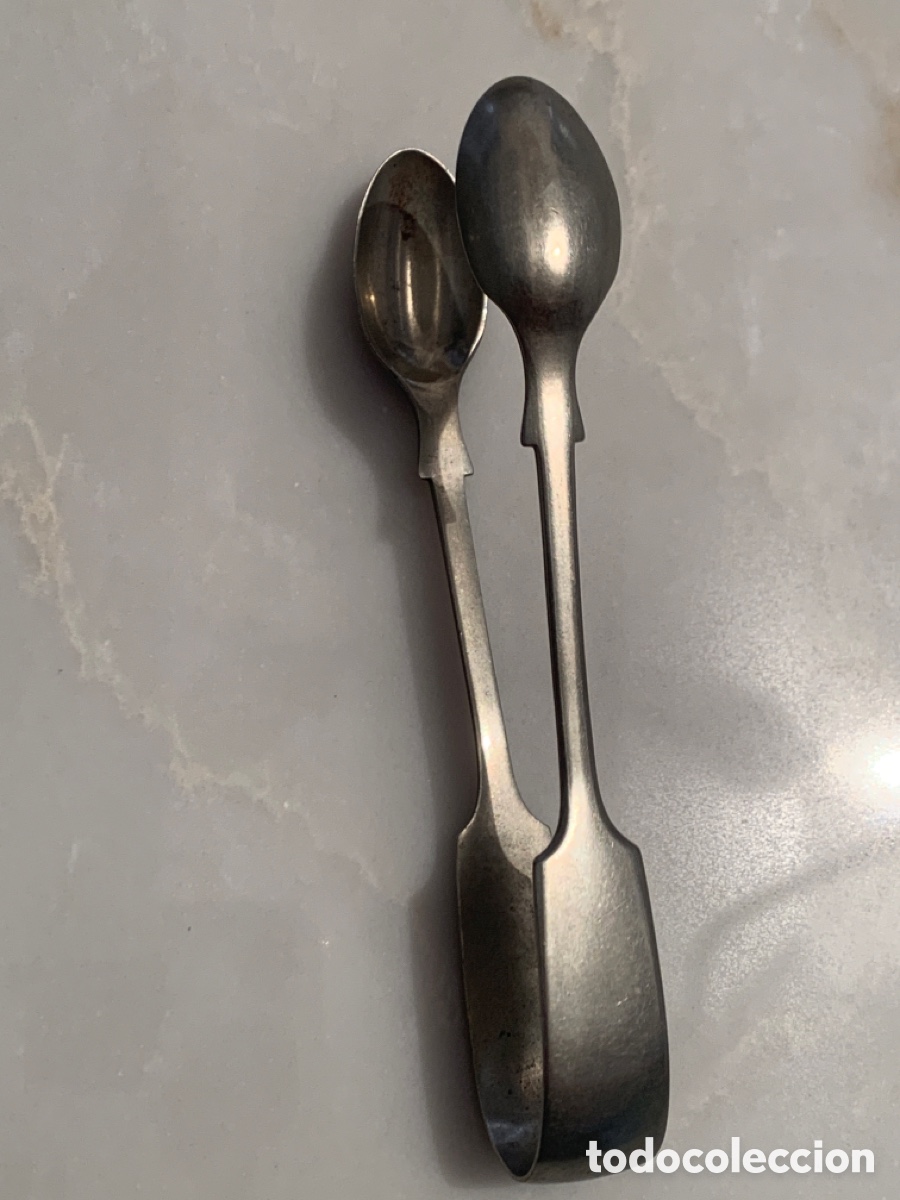 Antig&uuml;edades: Pinzas para az&uacute;car plateadas - Foto 3