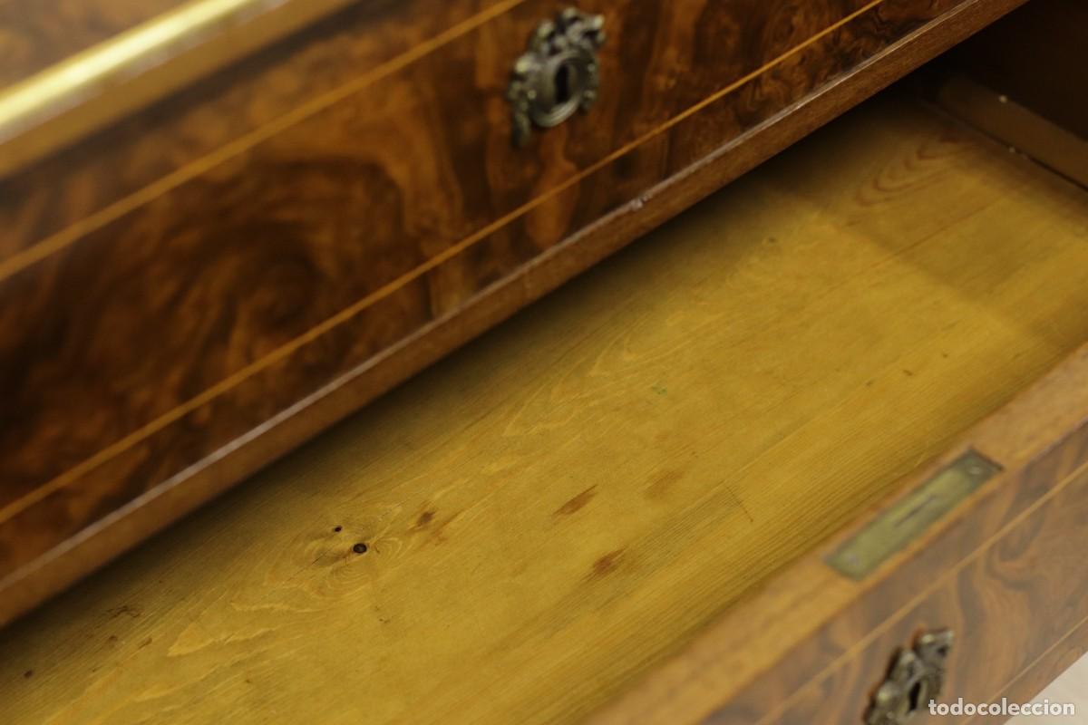 Antig&uuml;edades: Comoda francesa sXIX de madera de nogal - Foto 8