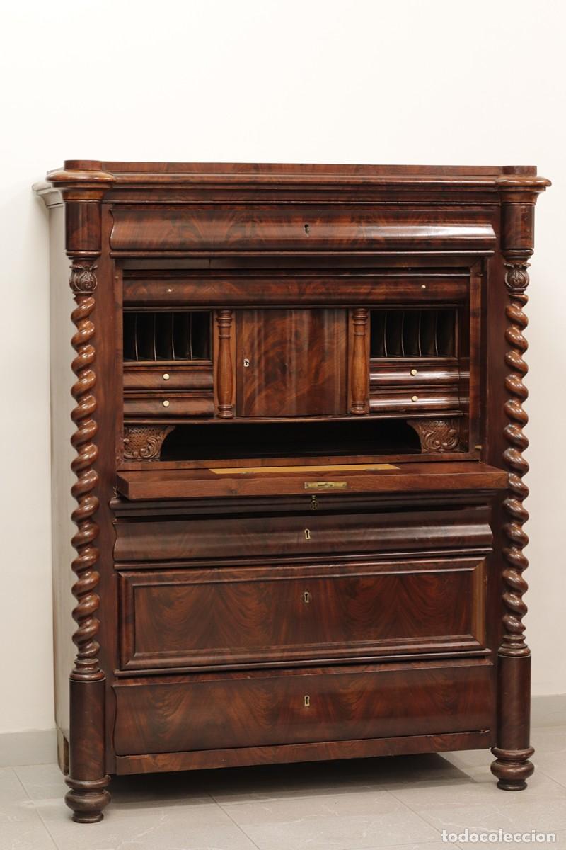 Antig&uuml;edades: Secreter biedermeier norte de europa sXIX