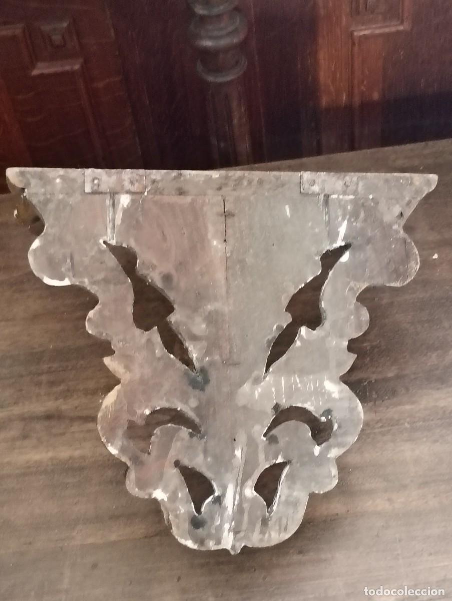 Antig&uuml;edades: M&eacute;nsula de madera dorada. S. XX. Estilo rococo - Foto 7