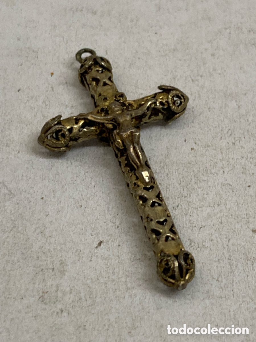 Antig&uuml;edades: Cruz de plata religiosa C665