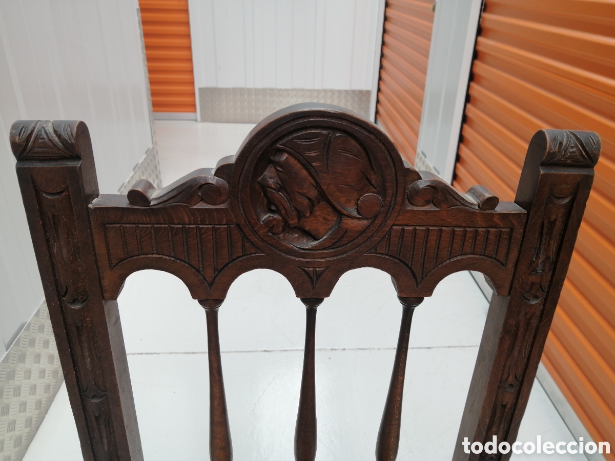 Antig&uuml;edades: Sillas de madera labradas - Foto 2