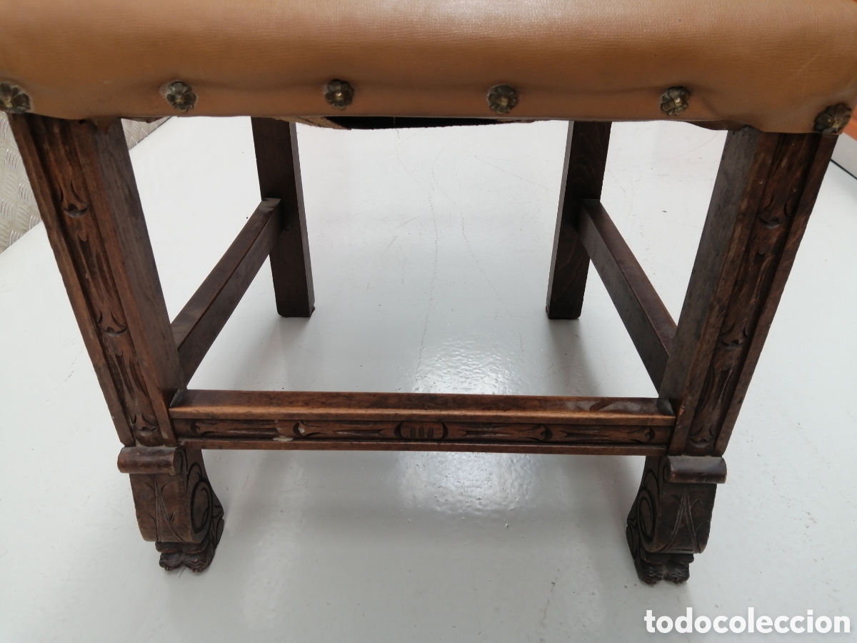 Antig&uuml;edades: Sillas de madera labradas - Foto 3