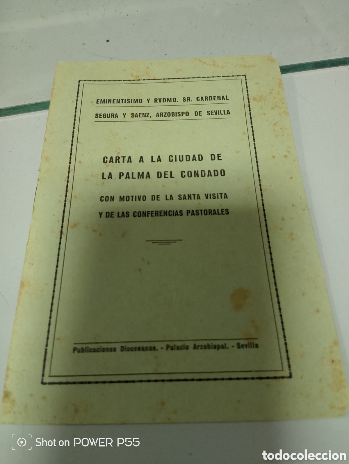 Antig&uuml;edades: La palma del condado carta