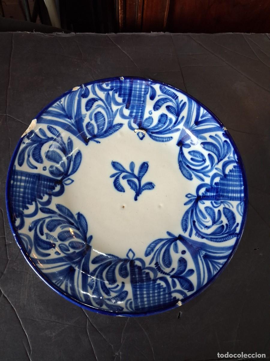 Antig&uuml;edades: Plato de ceramica de Manises S.XIX
