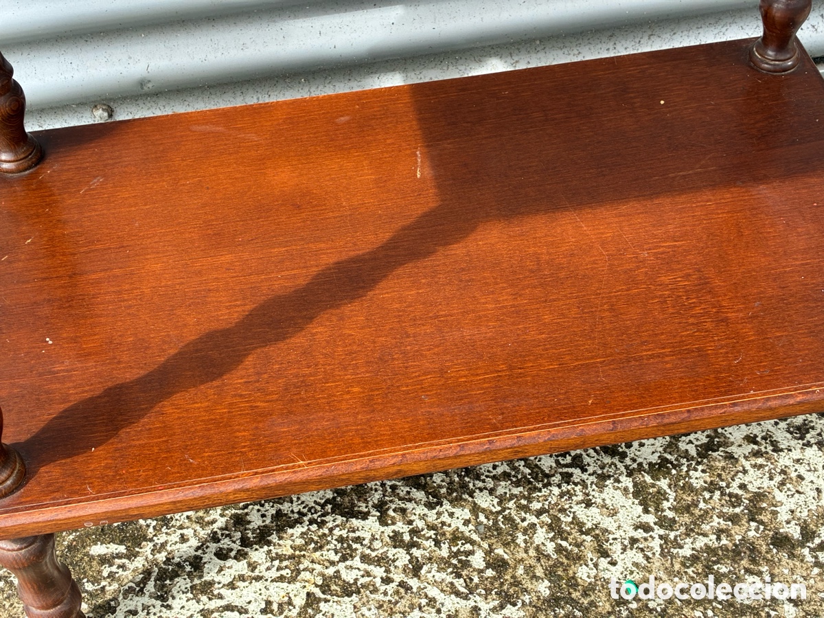 Antig&uuml;edades: Mesa auxiliar de madera - Foto 4