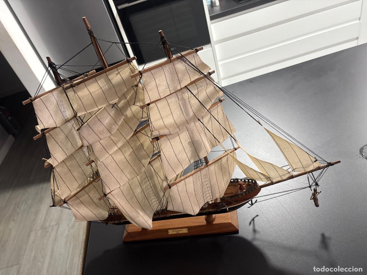 Antig&uuml;edades: Barco decorativo vintage Clipper 1872 &ndash; Made in Spain | Pieza antigua de colecci&oacute;n