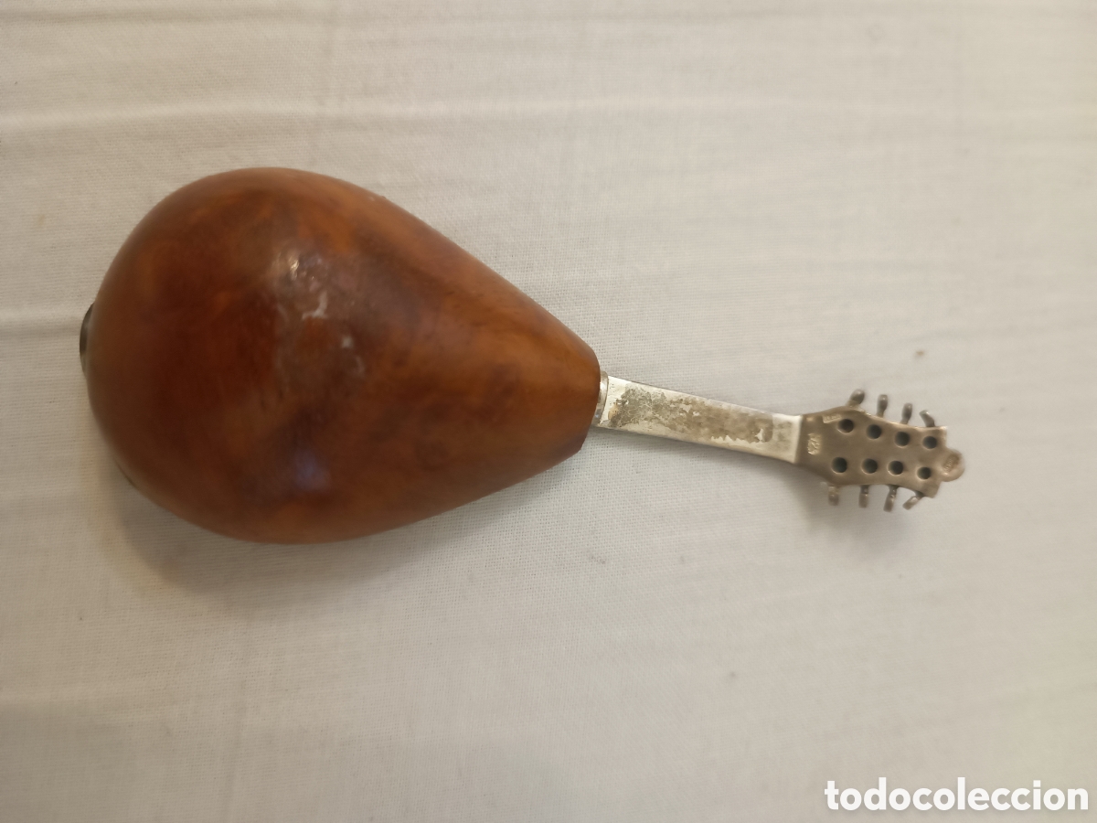 Antig&uuml;edades: C&iacute;tara madera y plata - Foto 2