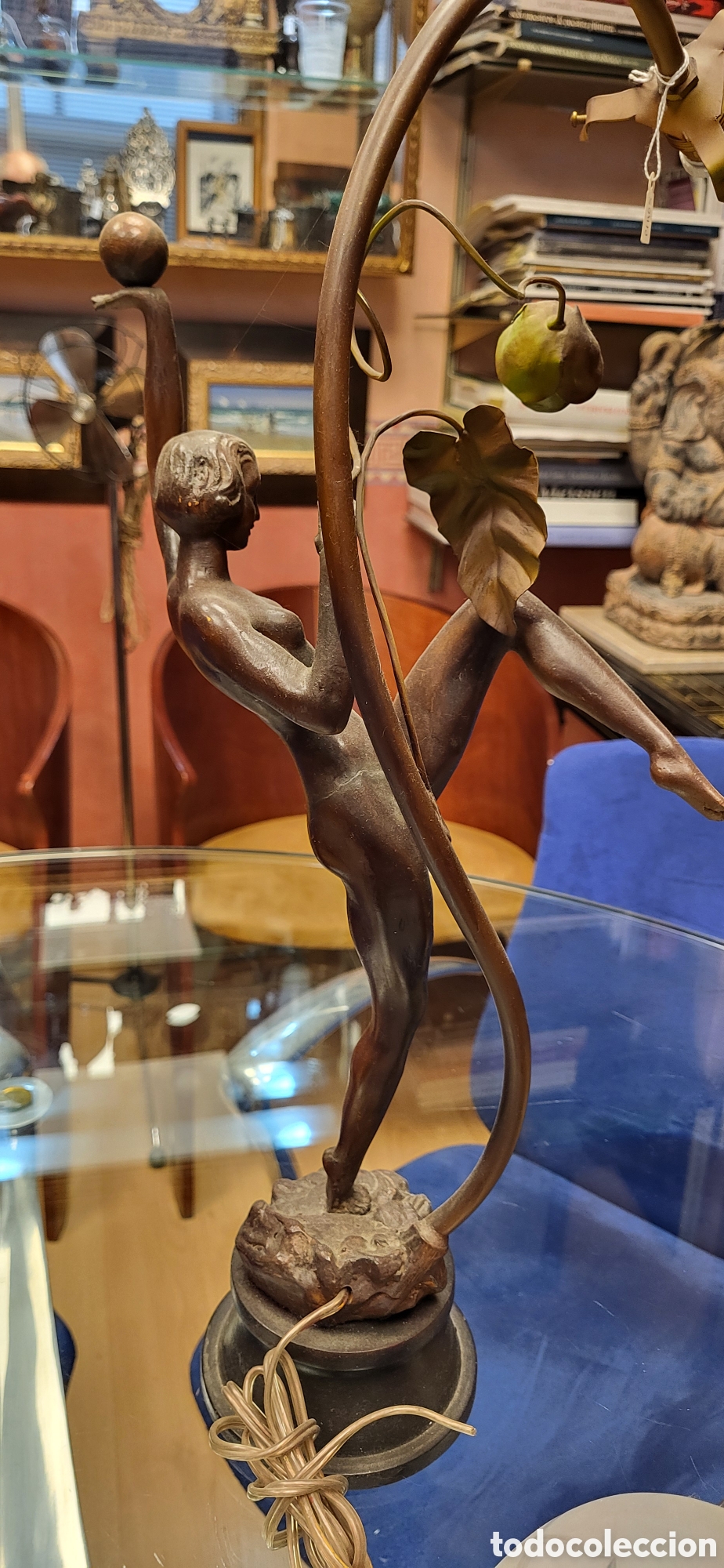 Antig&uuml;edades: Lampara-de-mesa-ART-DECO - Foto 5