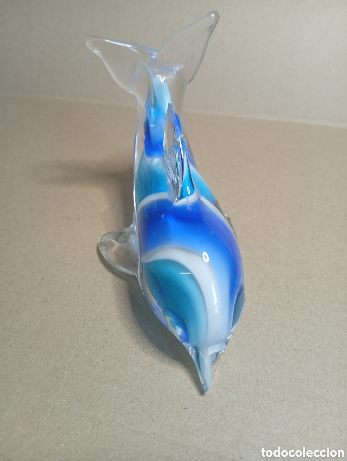 Antig&uuml;edades: Delfin de cristal de murano - Foto 2