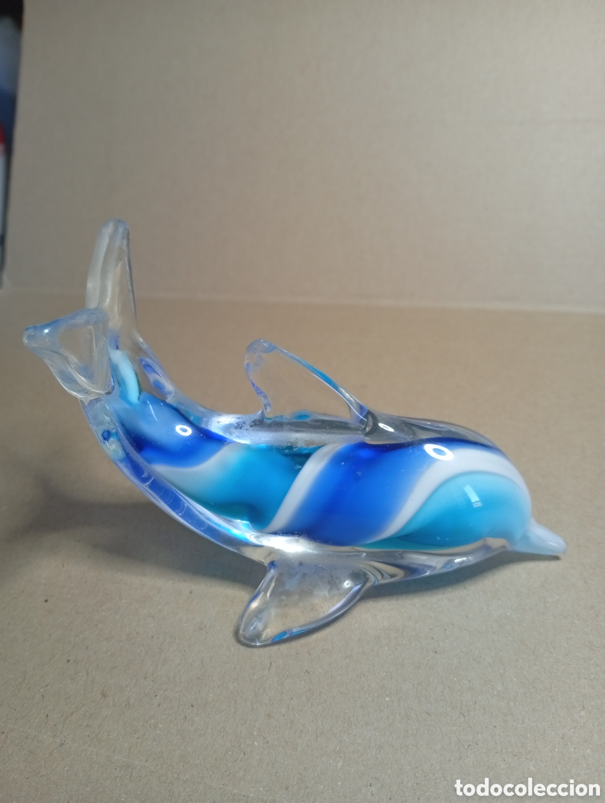 Antig&uuml;edades: Delfin de cristal de murano - Foto 3