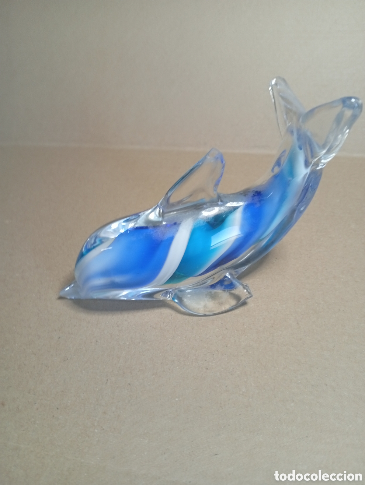 Antig&uuml;edades: Delfin de cristal de murano