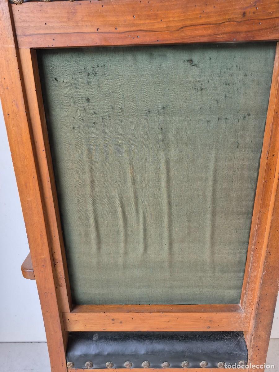 Antig&uuml;edades: Sill&oacute;n de Despacho - Madera y Cuero - S.XIX - Foto 18