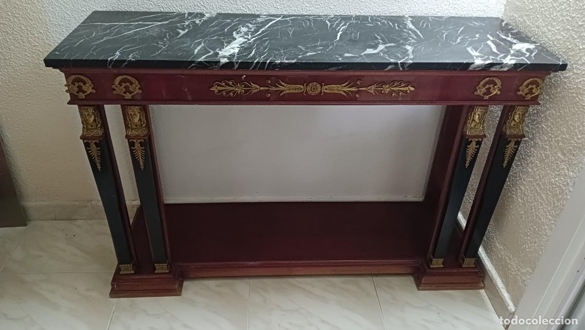 Antig&uuml;edades: CONSOLA ANTIGUA/VINTAGE ESTILO IMPERIO MEDIADOS SIGLO XX