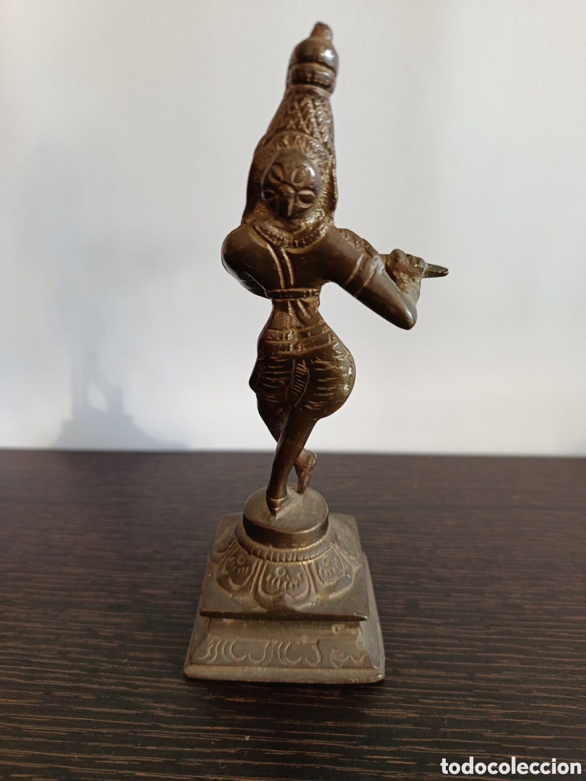 Antig&uuml;edades: Antigua figura dios krishna - Foto 4